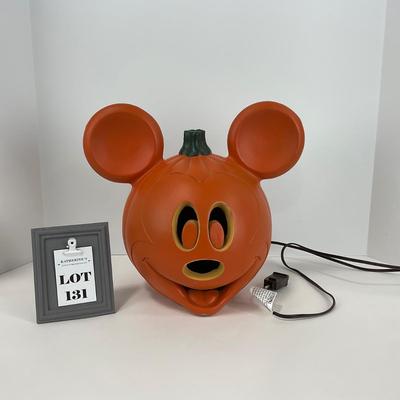 -131- HOLIDAY | Mickey Mouse Head Pumpkin Blow Mold