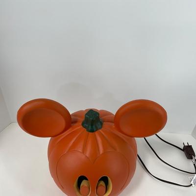 -131- HOLIDAY | Mickey Mouse Head Pumpkin Blow Mold