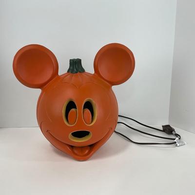 -131- HOLIDAY | Mickey Mouse Head Pumpkin Blow Mold