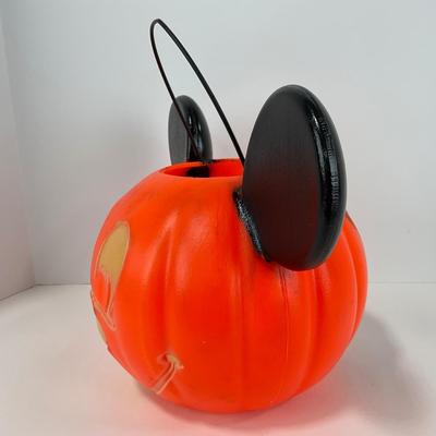 -132- HOLIDAY | Mickey Mouse Pumpkin Trick Or Treat Bucket