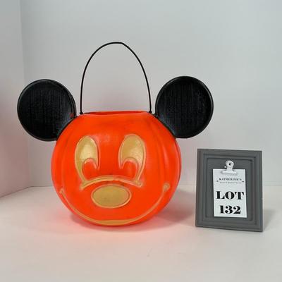 -132- HOLIDAY | Mickey Mouse Pumpkin Trick Or Treat Bucket