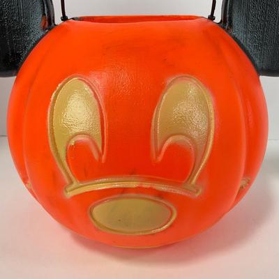 -132- HOLIDAY | Mickey Mouse Pumpkin Trick Or Treat Bucket