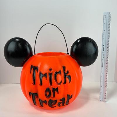 -132- HOLIDAY | Mickey Mouse Pumpkin Trick Or Treat Bucket
