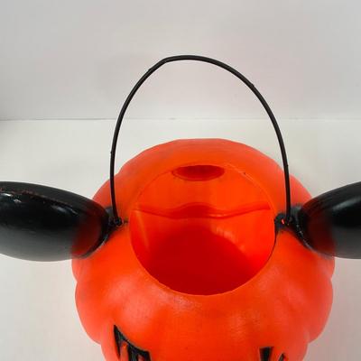 -132- HOLIDAY | Mickey Mouse Pumpkin Trick Or Treat Bucket