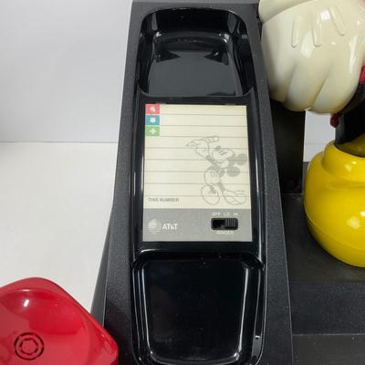-133- HOME | 1990â€™s AT&T Mickey Mouse Push Button Telephone Phone