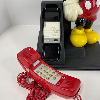 -133- HOME | 1990â€™s AT&T Mickey Mouse Push Button Telephone Phone