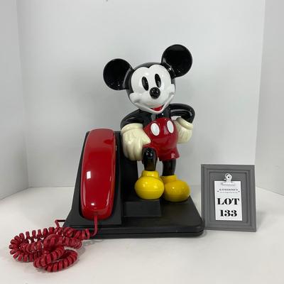 -133- HOME | 1990â€™s AT&T Mickey Mouse Push Button Telephone Phone