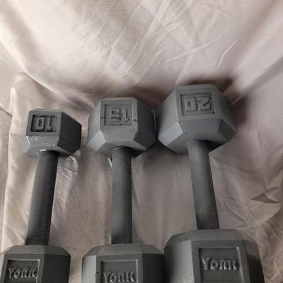 Set of 3 dumbells