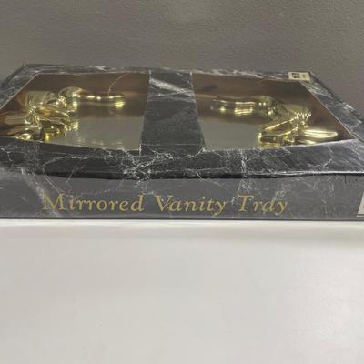 Jewelry Box and Mirrored Vanity Tray