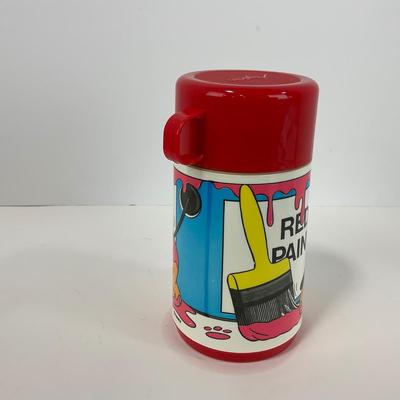 -135- COLLECTIBLE | Vintage Mickey Mouse & Pluto Aladdin Insulated Lunch Bag & Thermos