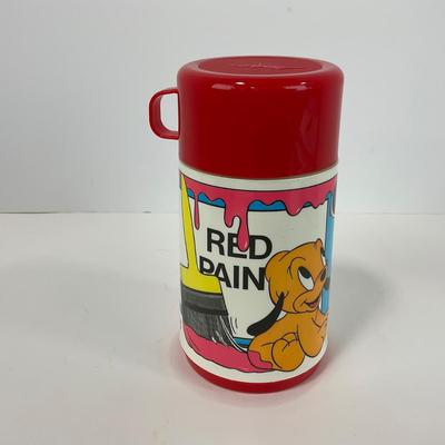 -135- COLLECTIBLE | Vintage Mickey Mouse & Pluto Aladdin Insulated Lunch Bag & Thermos