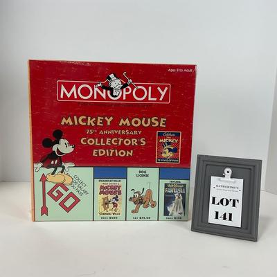-141- GAME | Mickey Mouse 75th Anniversary Sealed Monopoly
