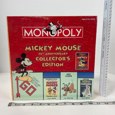 -141- GAME | Mickey Mouse 75th Anniversary Sealed Monopoly