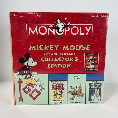 -141- GAME | Mickey Mouse 75th Anniversary Sealed Monopoly