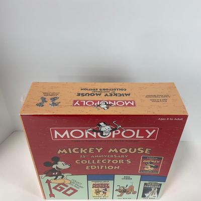 -141- GAME | Mickey Mouse 75th Anniversary Sealed Monopoly