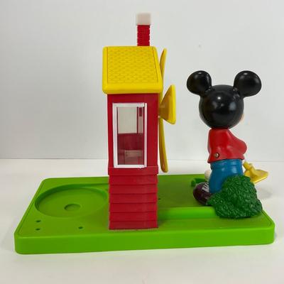 -147- TOYS | Disney Mickey Mouse Golf Gumball Candy Dispenser Windmill Putt Carousel