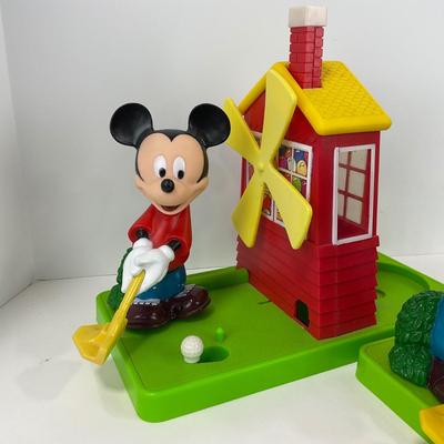 -147- TOYS | Disney Mickey Mouse Golf Gumball Candy Dispenser Windmill Putt Carousel
