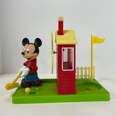-147- TOYS | Disney Mickey Mouse Golf Gumball Candy Dispenser Windmill Putt Carousel