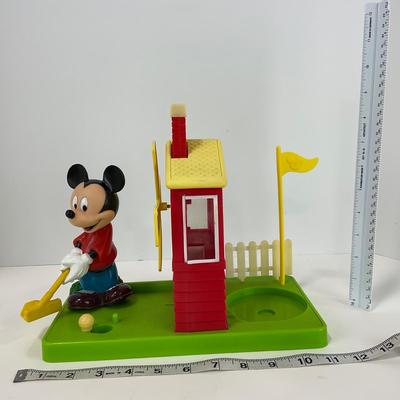 -147- TOYS | Disney Mickey Mouse Golf Gumball Candy Dispenser Windmill Putt Carousel