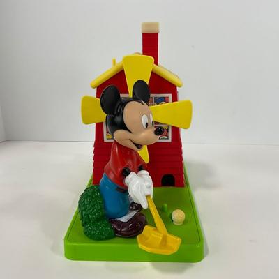 -147- TOYS | Disney Mickey Mouse Golf Gumball Candy Dispenser Windmill Putt Carousel