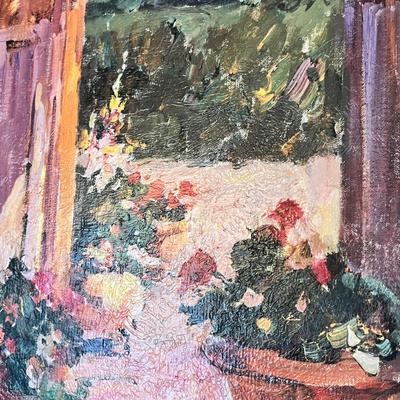 Oil Painting, Mexican gate