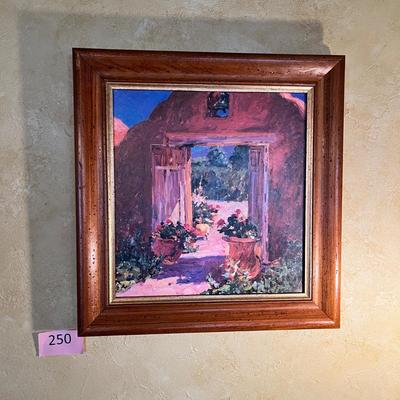 Oil Painting, Mexican gate