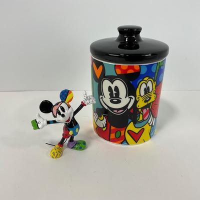 -153- COLLECTIBLE | Romero Brito Disney Mini Mickey Mouse & Canister
