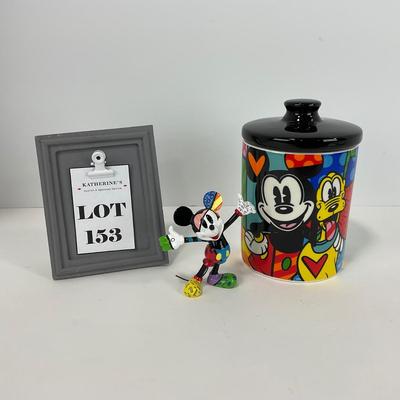 -153- COLLECTIBLE | Romero Brito Disney Mini Mickey Mouse & Canister