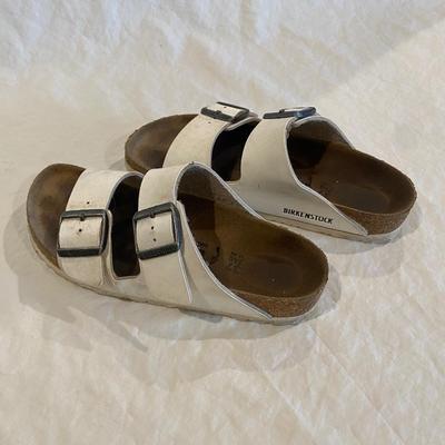 Birkenstock White - 37. Lightly worn.