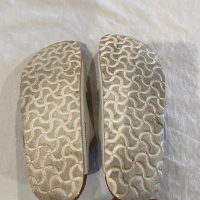 Birkenstock White - 37. Lightly worn.