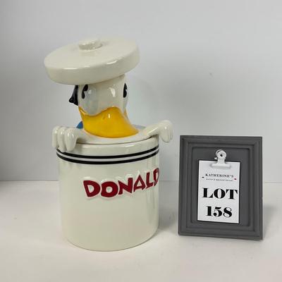 -158- COLLECTIBLE | Rare Disney Peek-A-Boo Donald Duck Canister