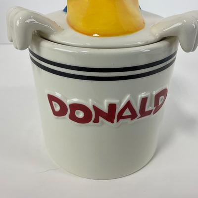 -158- COLLECTIBLE | Rare Disney Peek-A-Boo Donald Duck Canister