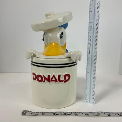 -158- COLLECTIBLE | Rare Disney Peek-A-Boo Donald Duck Canister