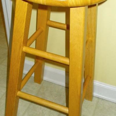 Oak utility stool