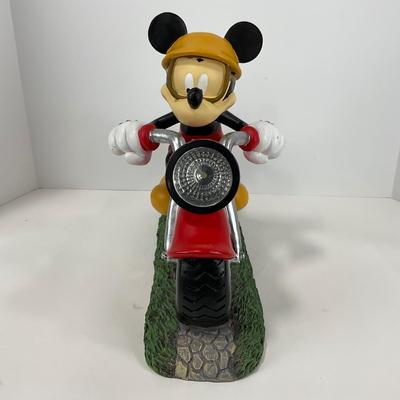 -164- GARDEN | One Mickey Mouse Motorcycle Garden Art