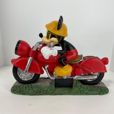 -164- GARDEN | One Mickey Mouse Motorcycle Garden Art