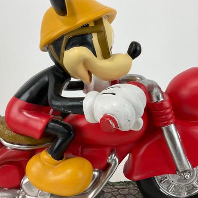 -164- GARDEN | One Mickey Mouse Motorcycle Garden Art