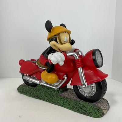 -164- GARDEN | One Mickey Mouse Motorcycle Garden Art
