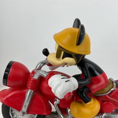 -164- GARDEN | One Mickey Mouse Motorcycle Garden Art