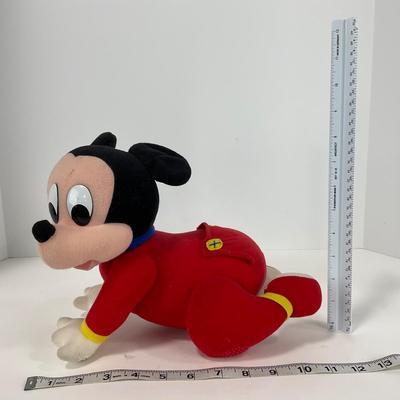 -165- TOYS | Vintage 1995 Mattel Disney Touch N Crawl Baby Mickey Mouse