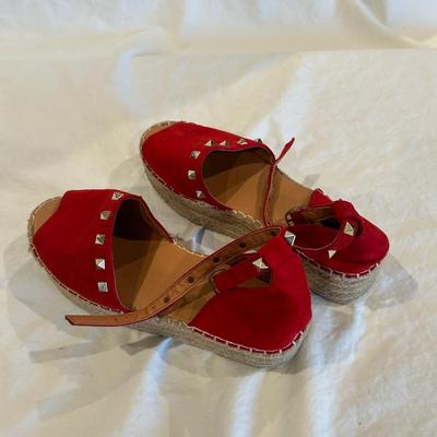 Red suede - 38 - 7.5
