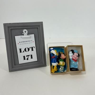 -171- COLLECTIBLE | Vintage Disney Mickey Mouse, Minnie Mouse, & Donald Duck Figures