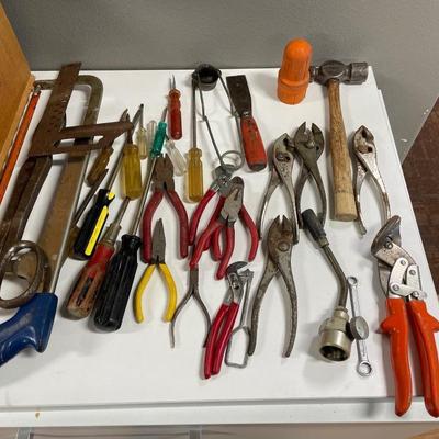 Assortment of hand tools