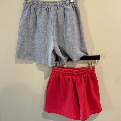 Sweatshorts - white fox and self love - size xs
