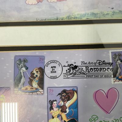 -176- WALL ART | Disney Framed Print & First Day Cover