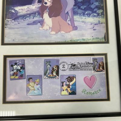 -176- WALL ART | Disney Framed Print & First Day Cover