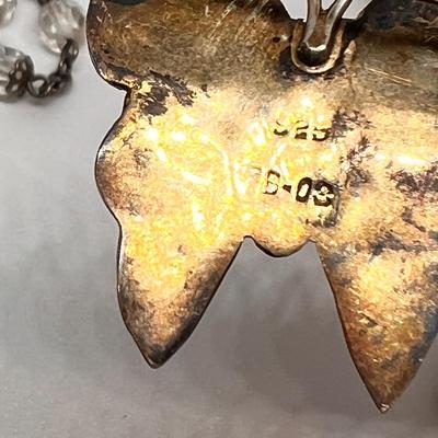 Vintage Sterling Silver Baby Rattles, Pin & Crucifix