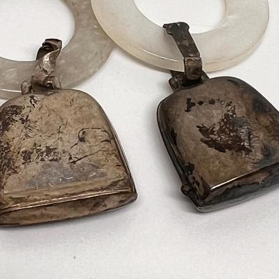 Vintage Sterling Silver Baby Rattles, Pin & Crucifix