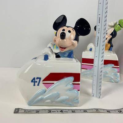 -177- COLLECTIBLE | Disneyland Matterhorn Bobsled Kitchen Canister Set