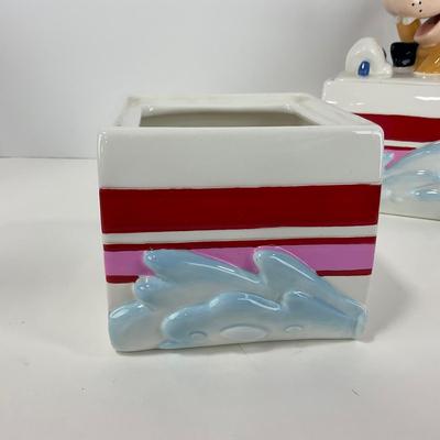 -177- COLLECTIBLE | Disneyland Matterhorn Bobsled Kitchen Canister Set